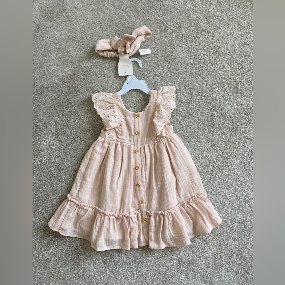 Light pink dress with matching headband